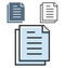 Pixel icon of documents stack