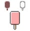 Pixel icon of ice cream in three variants