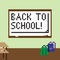 Pixel image of the classroom for the holiday of knowledge