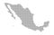 Pixel map of Mexico. Vector dotted map of Mexico isolated on white background. Abstract computer graphic of Mexico map.