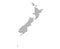 Pixel map of New Zealand. Vector dotted map of New Zealand isolated on white background. Abstract computer graphic of New Zealand