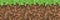 Pixel minecraft style land background. Concept of game ground pixelated horizontal seamless background. Vector illustration