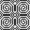 Pixel monochrome beautiful seamless pattern illustration