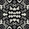 Pixel monochrome seamless geometric pattern