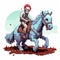 Pixel Monster Horse Ride: Stylized Realism In A Post-apocalyptic World