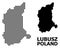 Pixel Mosaic Map of Lubusz Province