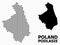 Pixel Mosaic Map of Podlasie Province