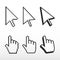 Pixel mouse cursors.