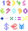 Pixel numbers