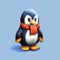 Pixel Penguin: Cute Minecraft Character With Realistic Rendering