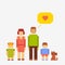 Pixel people family