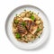 Pixel Perfect Grilled Chicken On Rice With Zucchini And Lemon