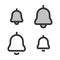 Pixel-perfect linear bell icon notifications