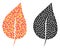 Pixel Plant Leaf Mosaic Icons