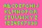 Pixel retro video game font. 80 s retro alphabet font.