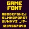 Pixel retro videogame font