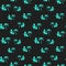 Pixel robots. Seamless pattern. Vector