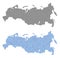 Pixel Russia Map Abstractions