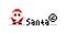 Pixel santa logo image 8 bit