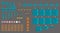 Pixel set of sprites for platformer game.