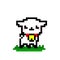 Pixel sheep image 8 bit