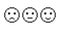 Pixel smile emoji face icon.  Pixel Emotion face set vector eps10