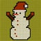Pixel Snowman.
