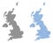 Pixel United Kingdom Map Abstractions