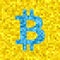 Pixel vector bitcoin symbol