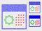 Pixel Vector Calendar Settings Icons