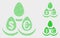 Pixel Vector Currency Deposit Eggs Icons