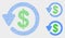 Pixel Vector Dollar Refund Icons