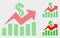 Pixel Vector Sales Trend Charts Icons