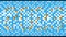 Pixel video banner. On a blue background, the inscription 2023 appears in yellow-orange color