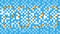 Pixel video banner. On a blue background, the inscription 2023 appears in yellow-orange color. New Year 2023