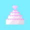 Pixel wedding cake