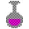 Pixelated alchemy flask icon