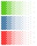 Pixelated colored gradient