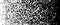 Pixelated halftone gradient noise. Fading pixel texture. Dissolving black and white wallpaper. Horizontal background