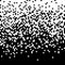 Pixelated halftone gradient noise. Fading pixel texture. Dissolving black and white wallpaper. Square background