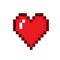 Pixelated  heart illustration