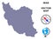 Pixelated Iran Map