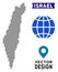 Pixelated Israel Map