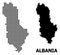 Pixelated Mosaic Map of Albania