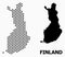 Pixelated Mosaic Map of Finland