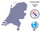 Pixelated Netherlands Map