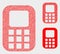 Pixelated Vector Cellphone Icons