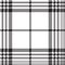 Pixels black and white check plaid seamless pattern