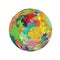 Pixels Paint Globe Earth Colorful Spectrum Illustration Artwork Background