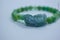 PIXIU on a natural stone bracelet. Jade dragon.  bracelets made of natural stones aventurine green.